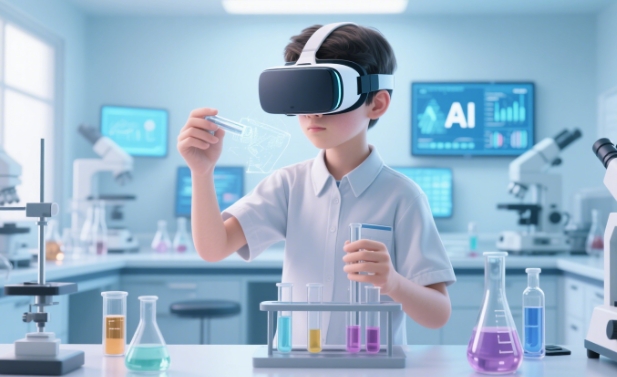 虛擬實(shí)驗(yàn)課上線！AI+VR 還原化學(xué)實(shí)驗(yàn)，安全又高效的教學(xué)方案